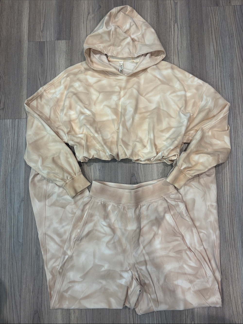 Lululemon Earth Dye All Yours Hoodie Warm Down Jogger Set Size 2